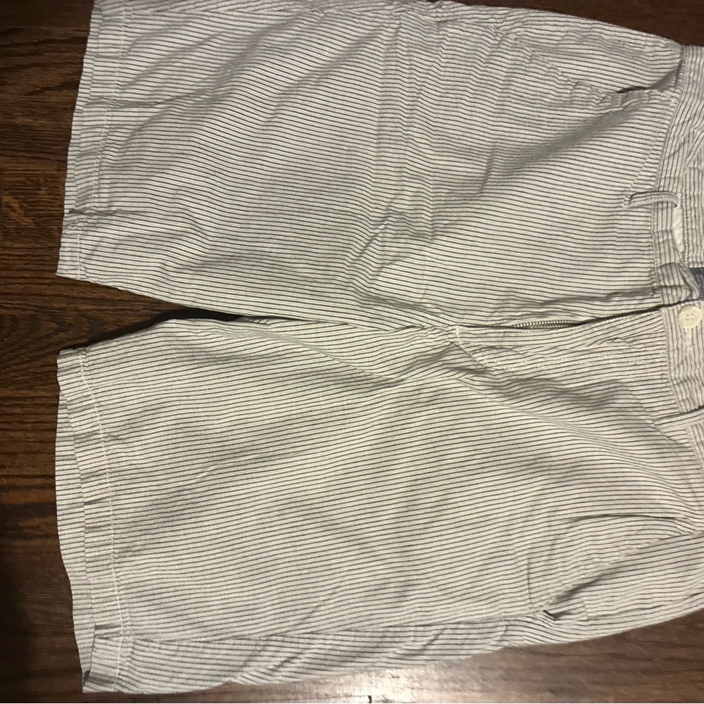 Ray Griffiths Gray Striped Athletic Shorts